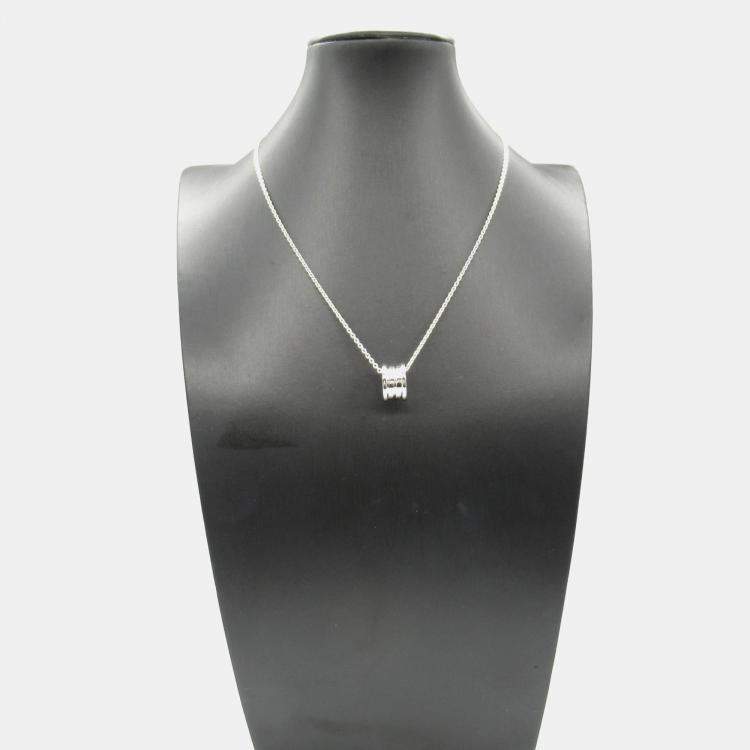 Pre Owned Bvlgari B.Zero118K White Gold Necklace
