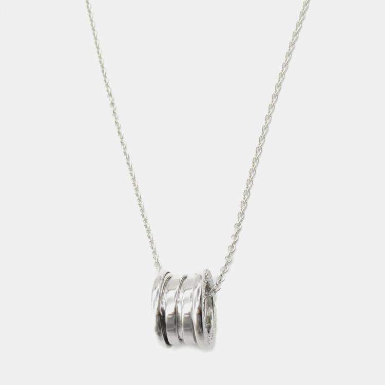 Pre Owned Bvlgari B.Zero118K White Gold Necklace
