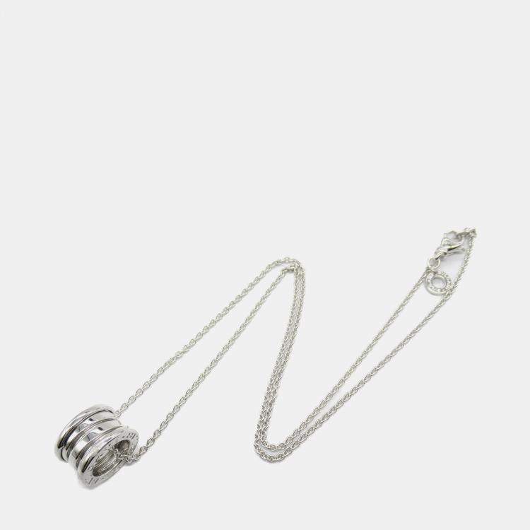 Pre Owned Bvlgari B.Zero118K White Gold Necklace