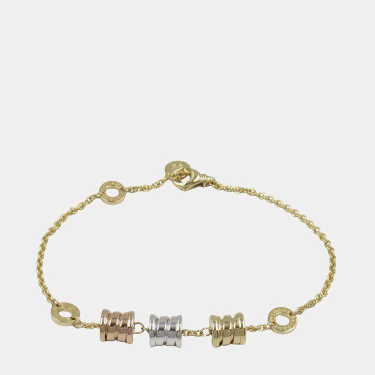 Pre Owned Bvlgari B.Zero1Element 18K Yellow Gold, Rose Gold, White Gold Bracelet