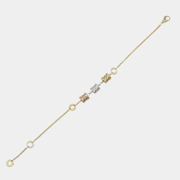 Pre Owned Bvlgari B.Zero1Element 18K Yellow Gold, Rose Gold, White Gold Bracelet