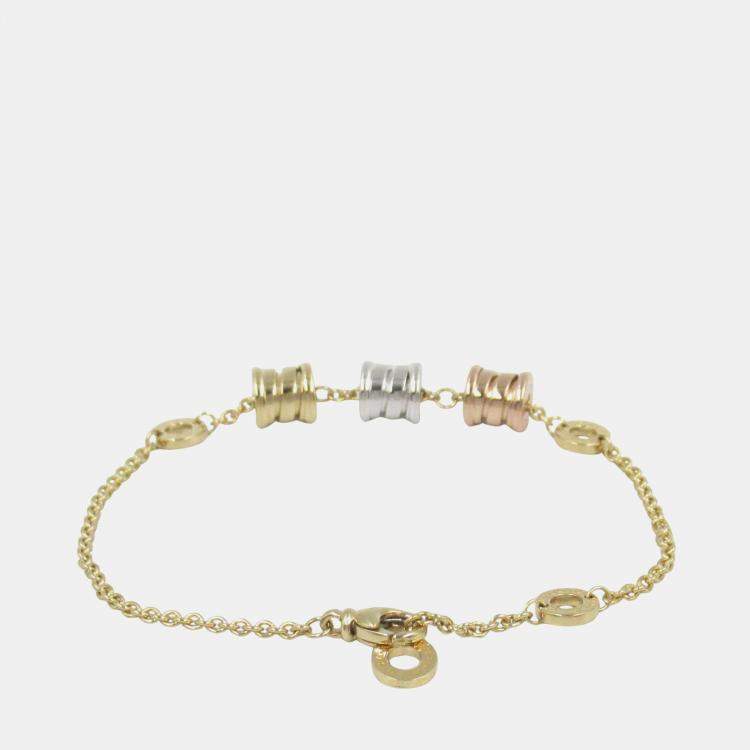 Pre Owned Bvlgari B.Zero1Element 18K Yellow Gold, Rose Gold, White Gold Bracelet