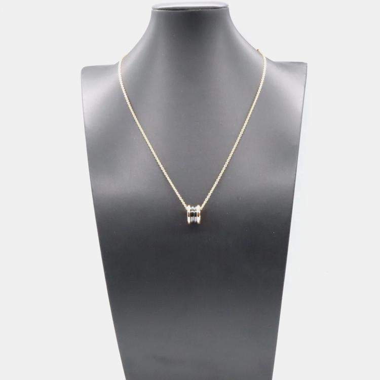 Pre Owned Bvlgari B.Zero1 18K Rose Gold, Ceramic Necklace