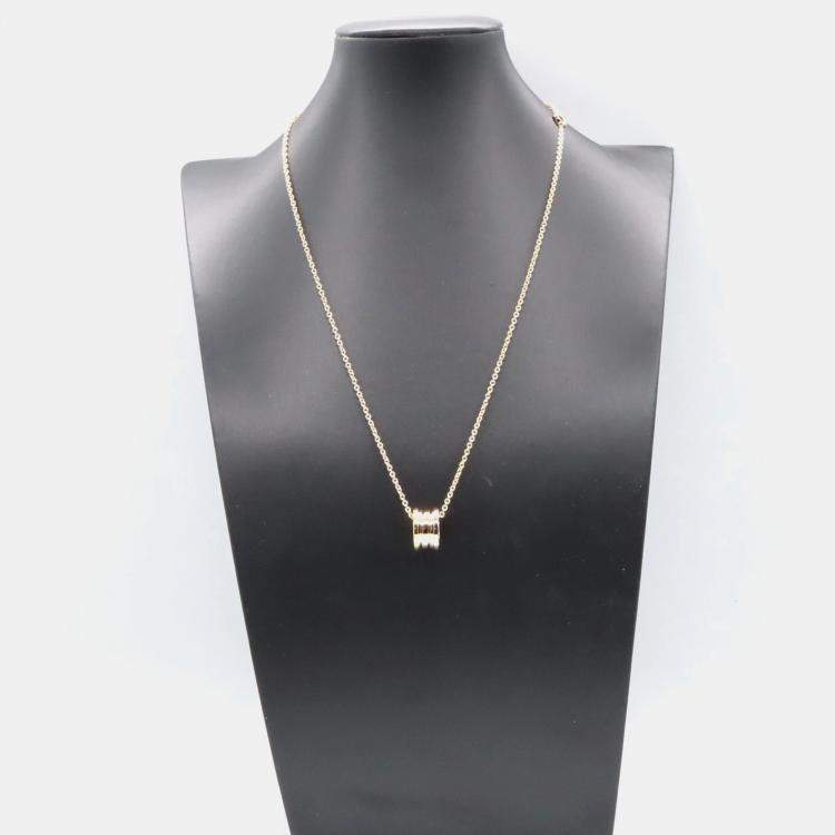 Pre Owned Bvlgari B.Zero1 18K Yellow, Rose, White Gold Necklace