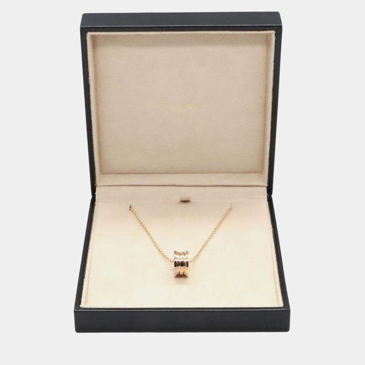 Pre Owned Bvlgari B.Zero1 18K Yellow, Rose, White Gold Necklace