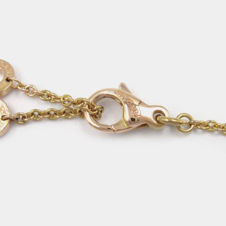 Pre Owned Bvlgari B.Zero1 18K Yellow, Rose, White Gold Necklace