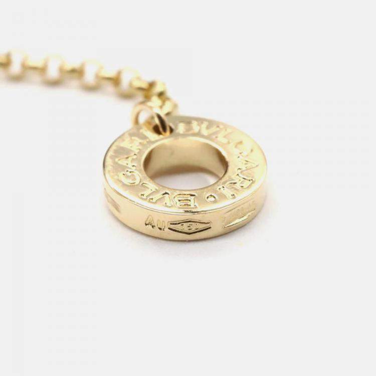 Pre Owned Bvlgari 18K Yellow Gold Pendant Necklace
