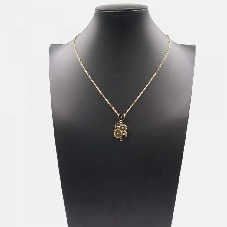 Pre Owned Bvlgari Cicladi 18K Yellow Gold Pendant Necklace