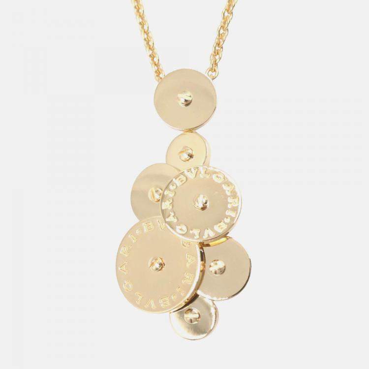 Pre Owned Bvlgari Cicladi 18K Yellow Gold Pendant Necklace