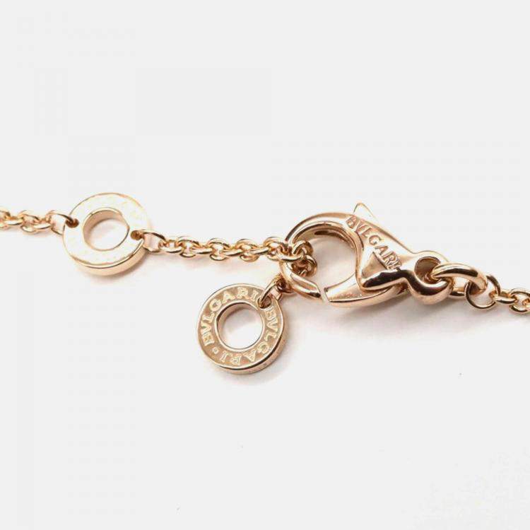 Pre Owned Bvlgari B.Zero1 18K Rose Gold and Ceramic Pendant Necklace