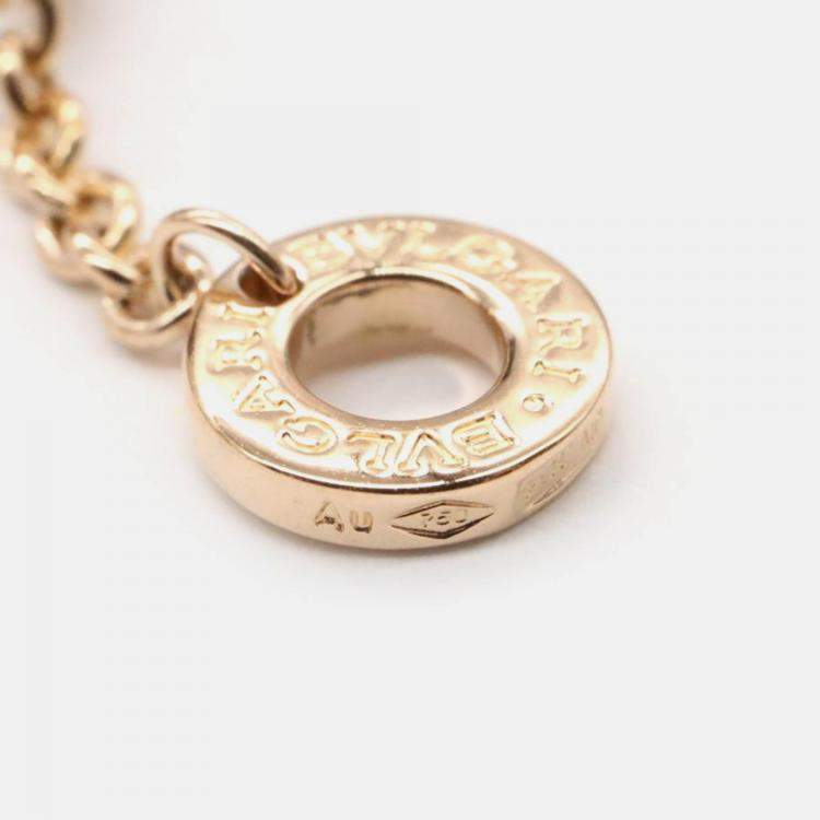 Pre Owned Bvlgari B.Zero1 18K Rose Gold and Ceramic Pendant Necklace