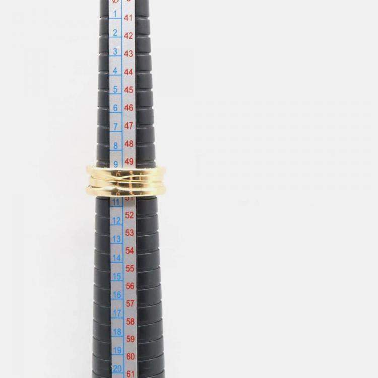Pre Owned Bvlgari B.Zero1 18K Yellow Gold Band Ring EU 51