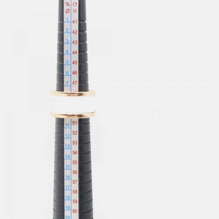 Pre Owned Bvlgari B.Zero1 18K Rose Gold and Ceramic Band Ring EU 51