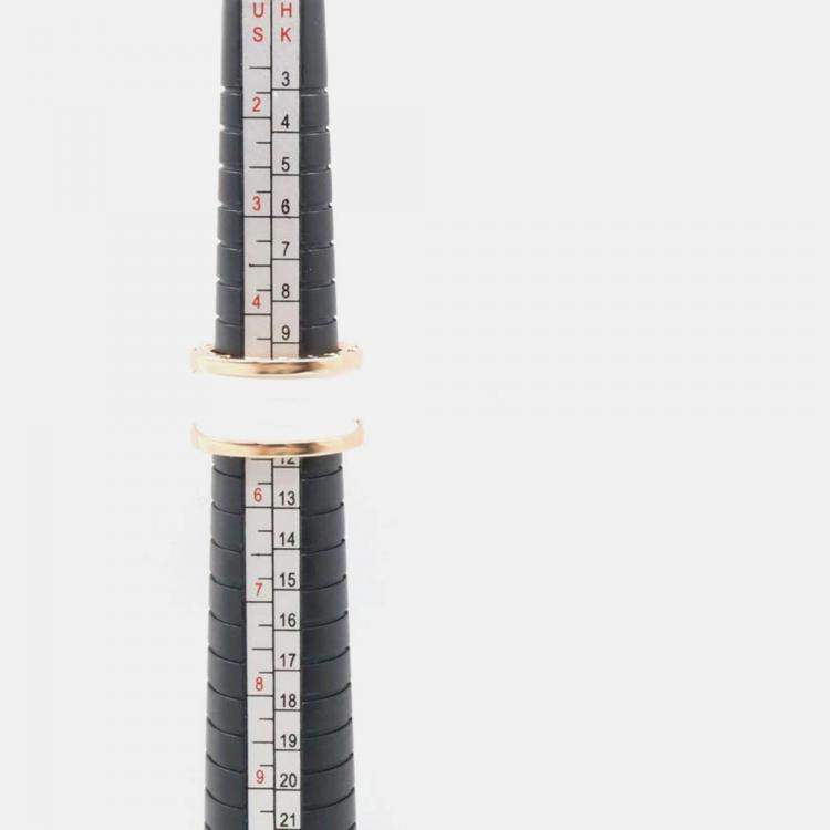 Pre Owned Bvlgari B.Zero1 18K Rose Gold and Ceramic Band Ring EU 51