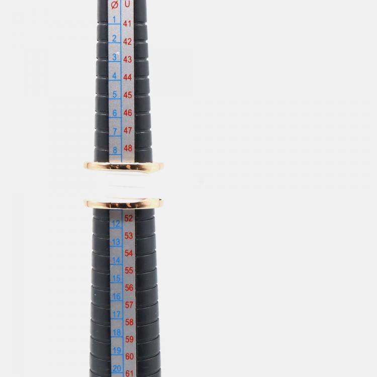 Pre Owned Bvlgari B.Zero1 4-Band 18K Rose Gold, Ceramic Ring EU 52