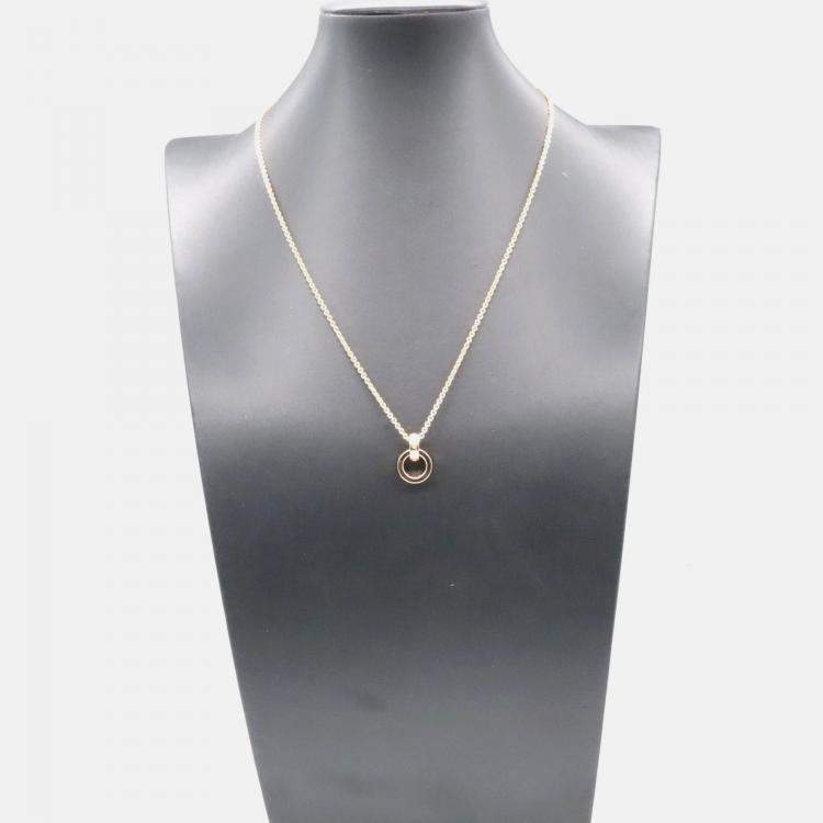 Pre Owned Bvlgari Roman Sorbets 18K Rose Gold Amethyst and Pink Tourmalines Pendant Necklace