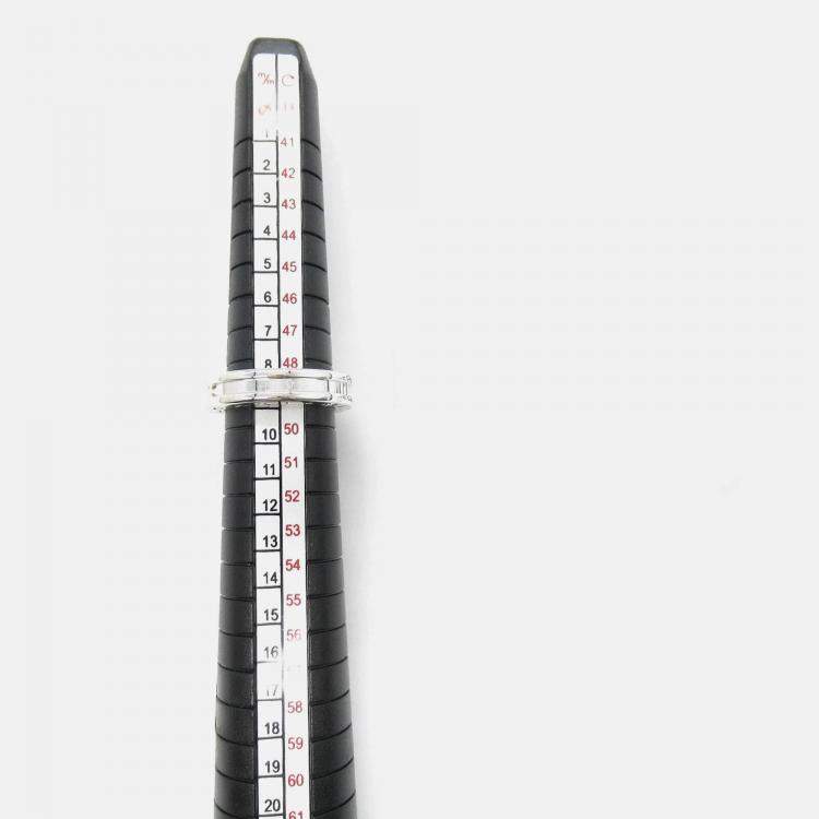 Pre Owned Bvlgari B.Zero1 1-Band 18K White Gold Ring EU 49