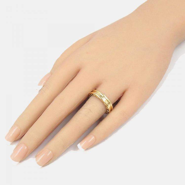 Pre Owned Bvlgari B.Zero1 1-Band 18K Yellow Gold Ring EU 54