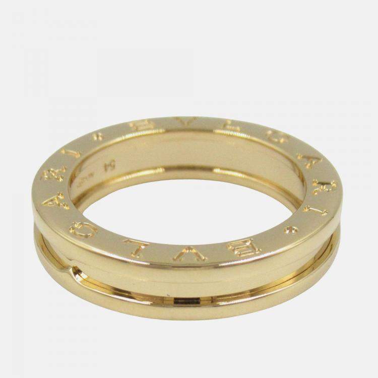 Pre Owned Bvlgari B.Zero1 1-Band 18K Yellow Gold Ring EU 54