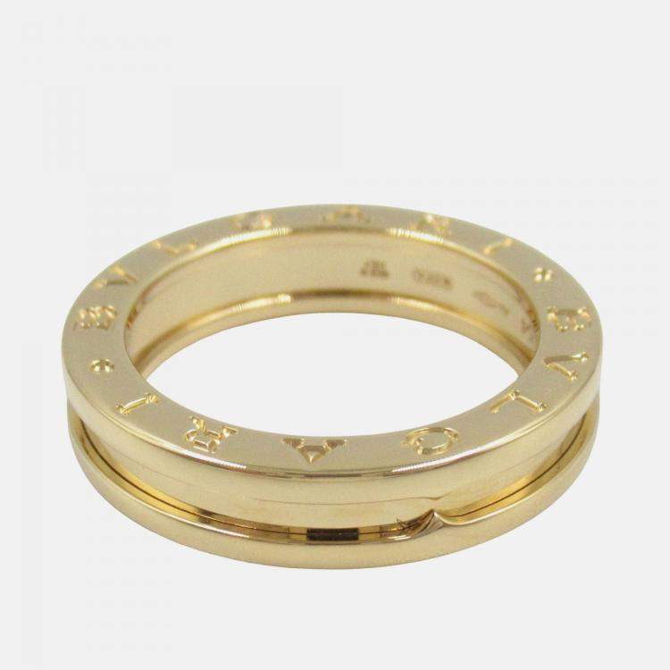 Pre Owned Bvlgari B.Zero1 1-Band 18K Yellow Gold Ring EU 54