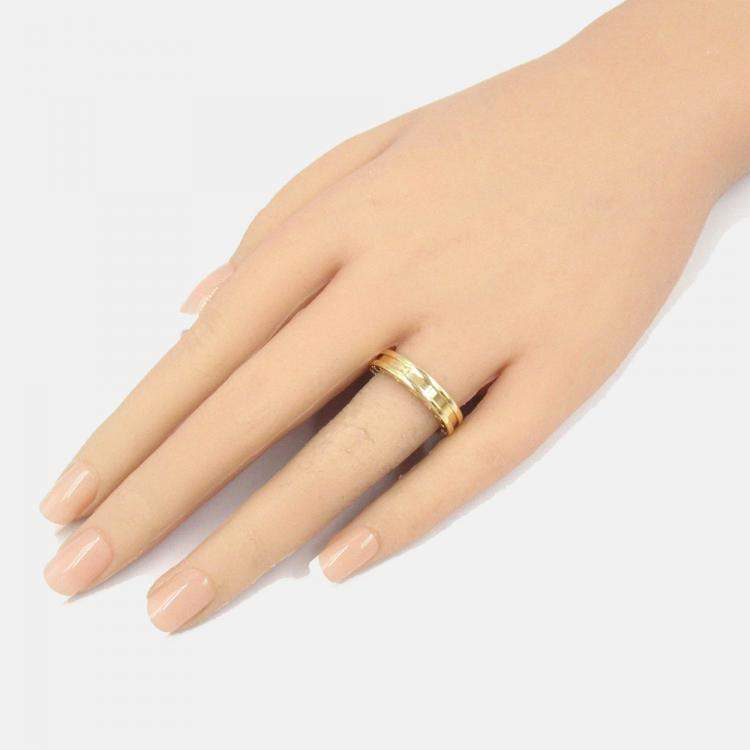 Pre Owned Bvlgari B.Zero1 1-Band 18K Yellow Gold Ring EU 54