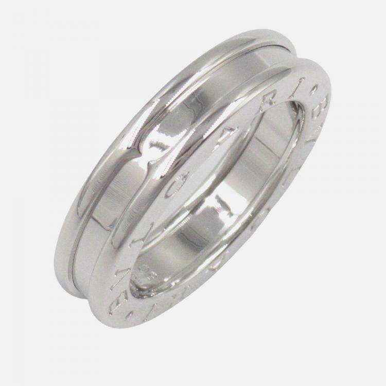 Pre Owned Bvlgari B.Zero1 1-Band 18K White Gold Ring EU 50