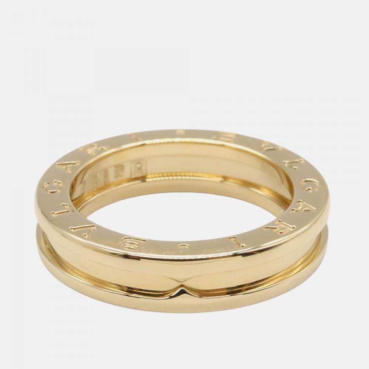 Pre Owned Bvlgari B.Zero1 1-Band 18K Yellow Gold Ring EU 50