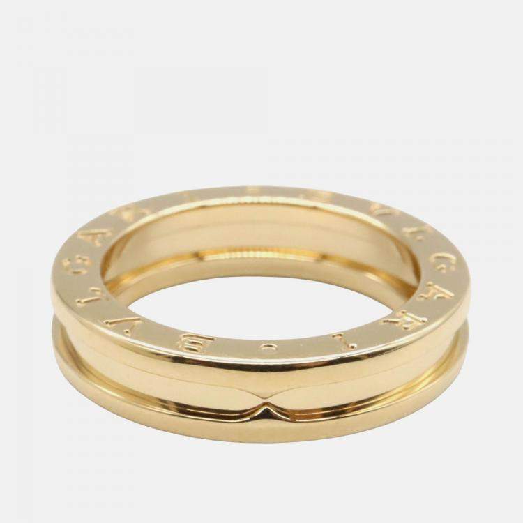 Pre Owned Bvlgari B.Zero1 1-Band 18K Yellow Gold Ring EU 50