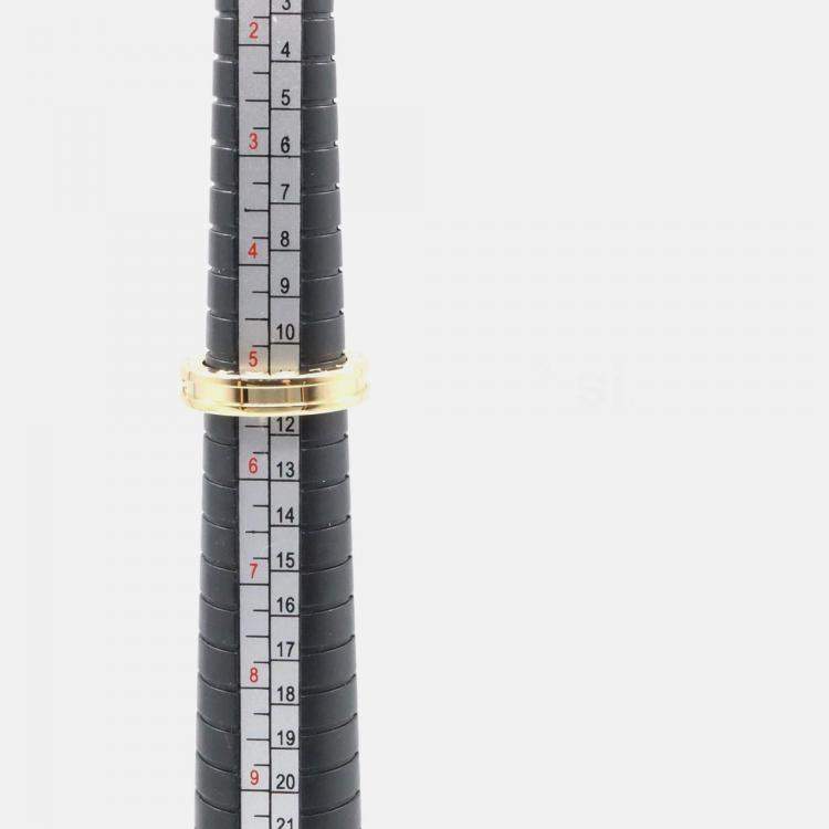 Pre Owned Bvlgari B.Zero1 1-Band 18K Yellow Gold Ring EU 50
