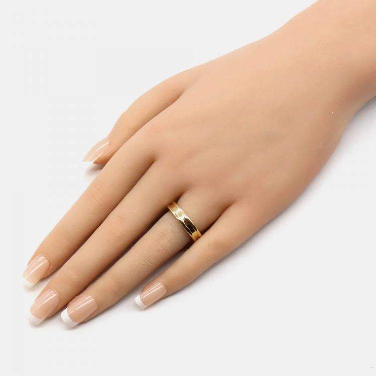 Pre Owned Bvlgari B.Zero1 1-Band 18K Yellow Gold Ring EU 50