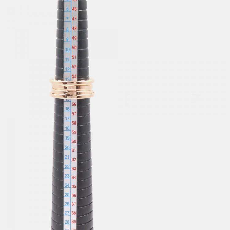 Pre Owned Bvlgari B.Zero1 3-Band 18K Rose Gold Ring EU 55