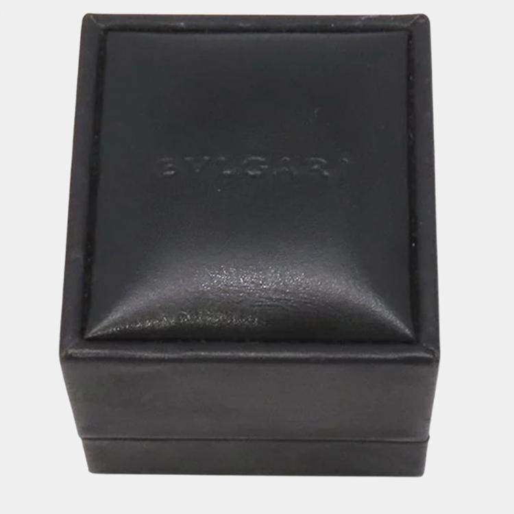 Pre Owned Bvlgari B.Zero1 18K White Gold Band Ring EU 53