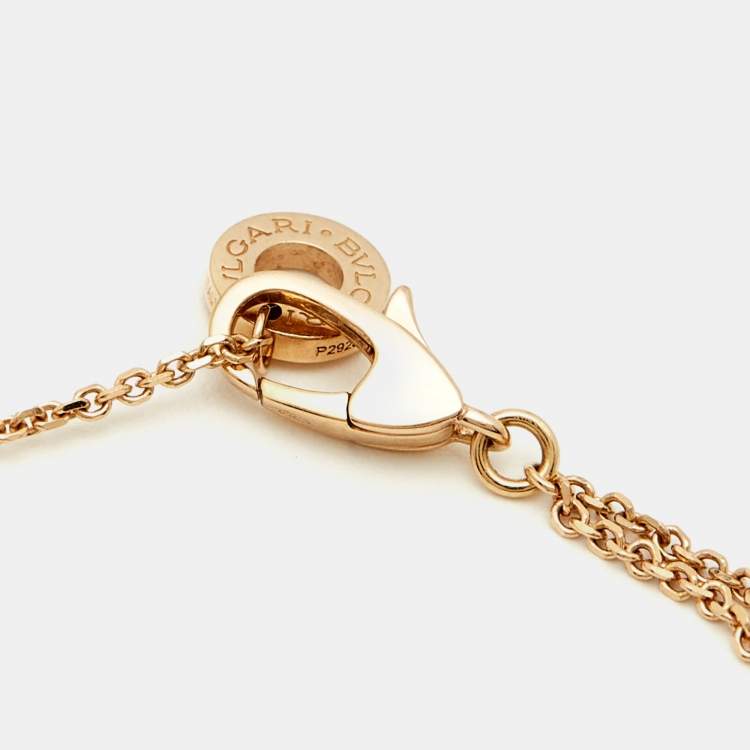 Pre Owned Bvlgari Divas' Dream Mother of Pearl 18k Rose Gold Bracelet SM