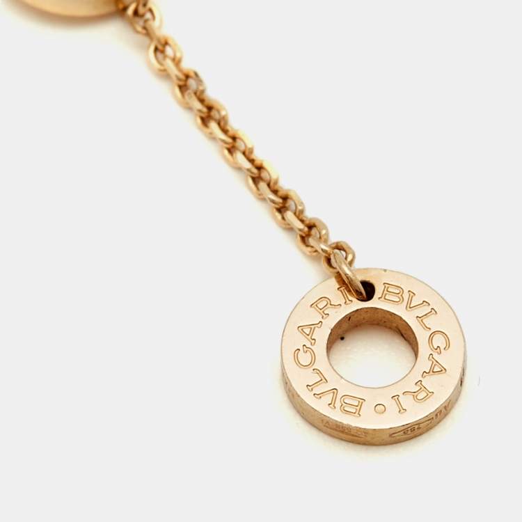 Pre Owned Bvlgari Divas' Dream Mother of Pearl 18k Rose Gold Bracelet SM