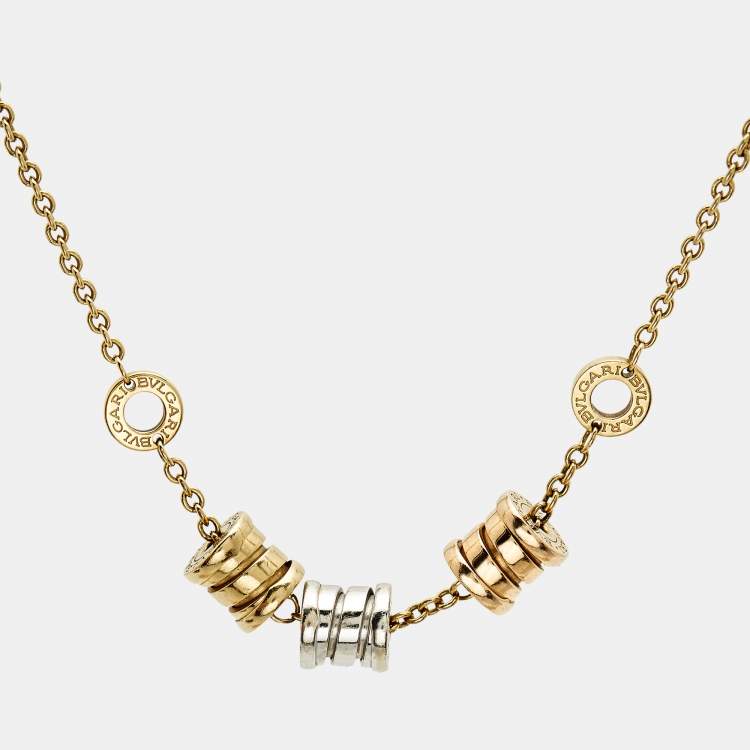 مملوكة مسبقًا Bvlgari B.zero1 18K Three Tone Gold Bracelet