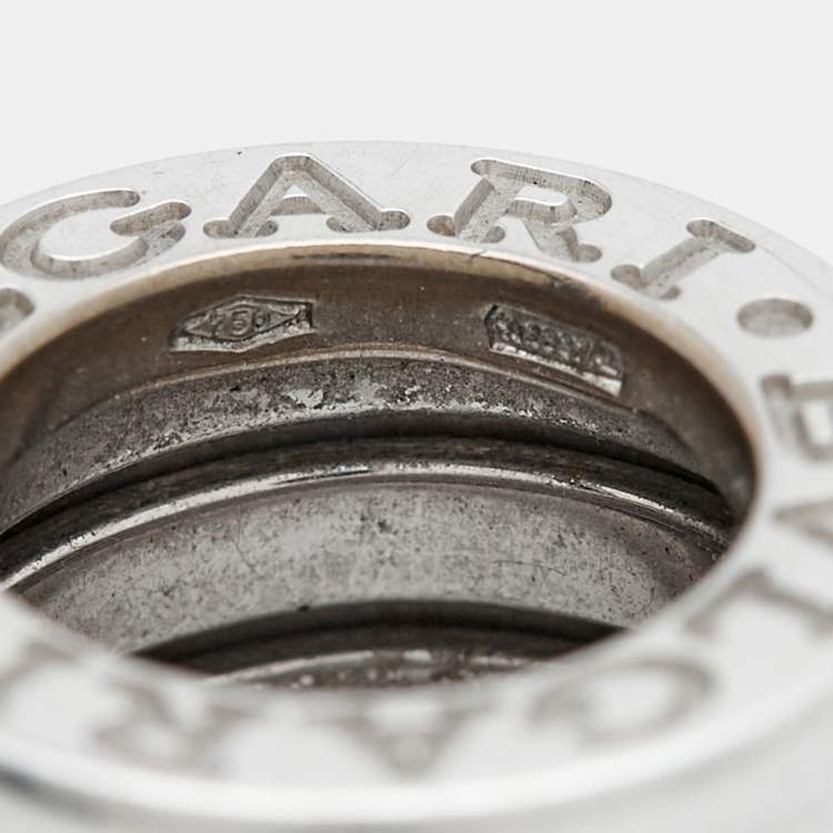 Pre Owned Bvlgari B.zero1 18k White Gold Pendant