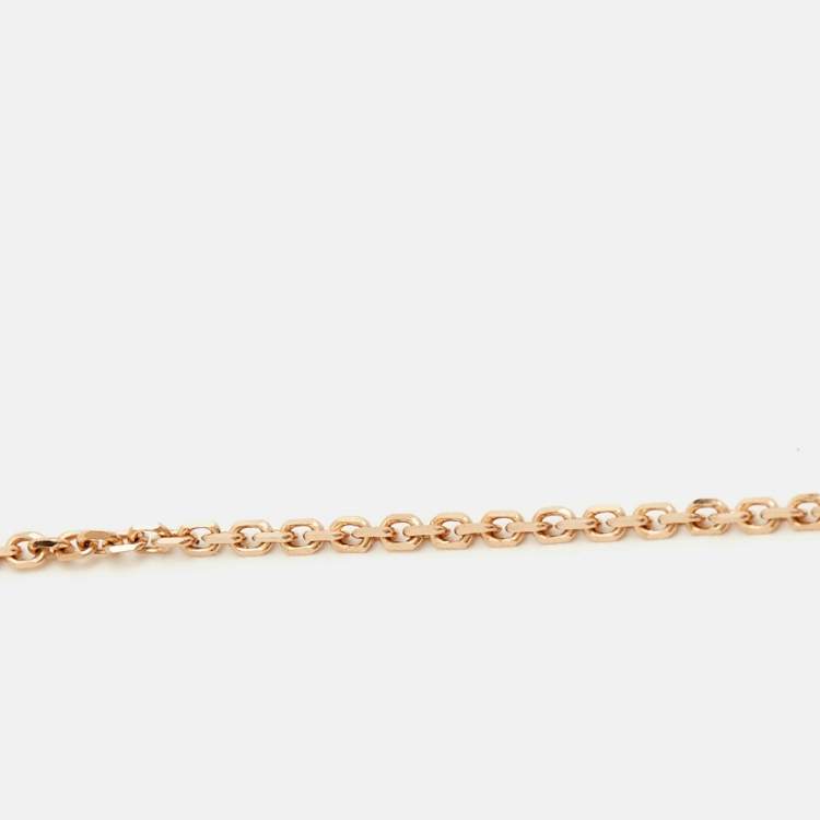 Pre Owned Bvlgari Divas’ Dream Malachite Diamond 18k Rose Gold Necklace