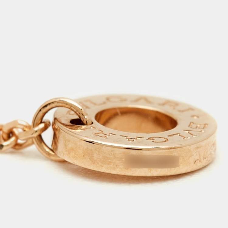 Pre Owned Bvlgari Divas' Dream Diamonds 18k Rose Gold Necklace