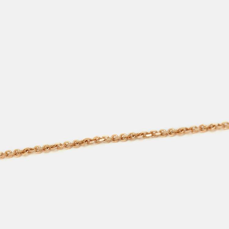 Pre Owned Bvlgari Divas' Dream Diamonds 18k Rose Gold Necklace