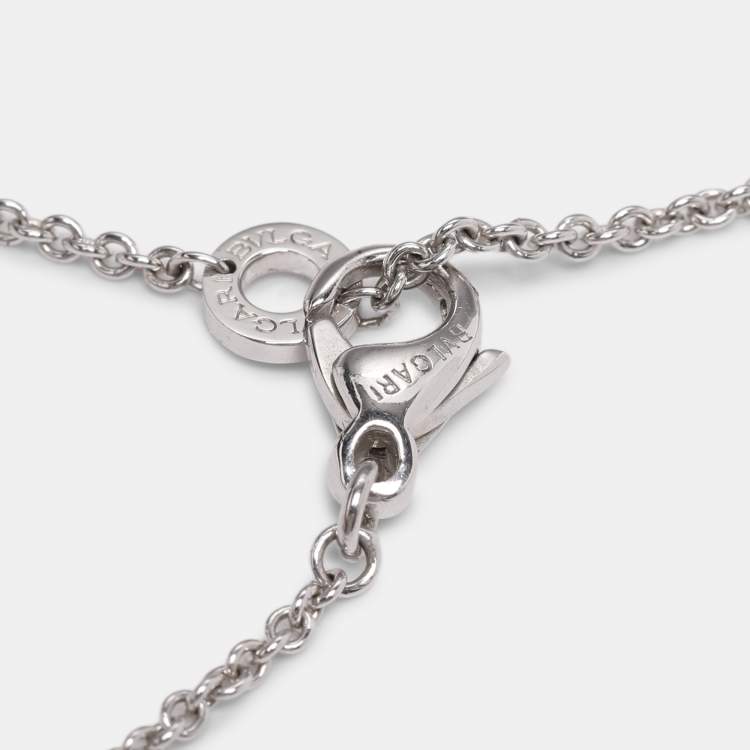 Pre Owned Bvlgari B. Zero1 Save the Children Ceramic Sterling Silver Pendant Necklace