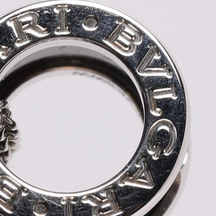 Pre Owned Bvlgari B. Zero1 Save the Children Ceramic Sterling Silver Pendant Necklace