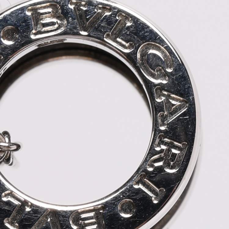 Pre Owned Bvlgari B. Zero1 Save the Children Ceramic Sterling Silver Pendant Necklace