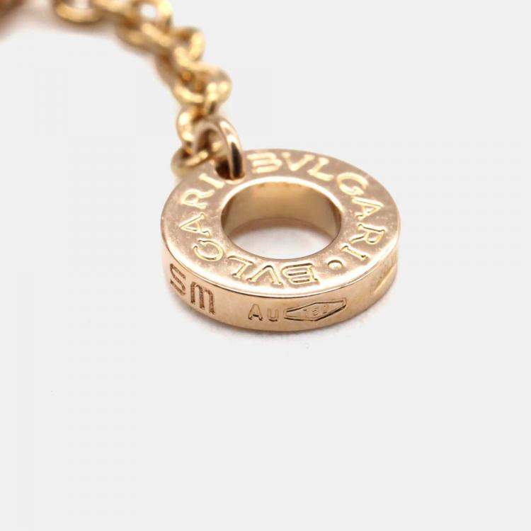 Pre Owned Bvlgari B.zero1 18K Rose Gold and Black Ceramic Bracelet