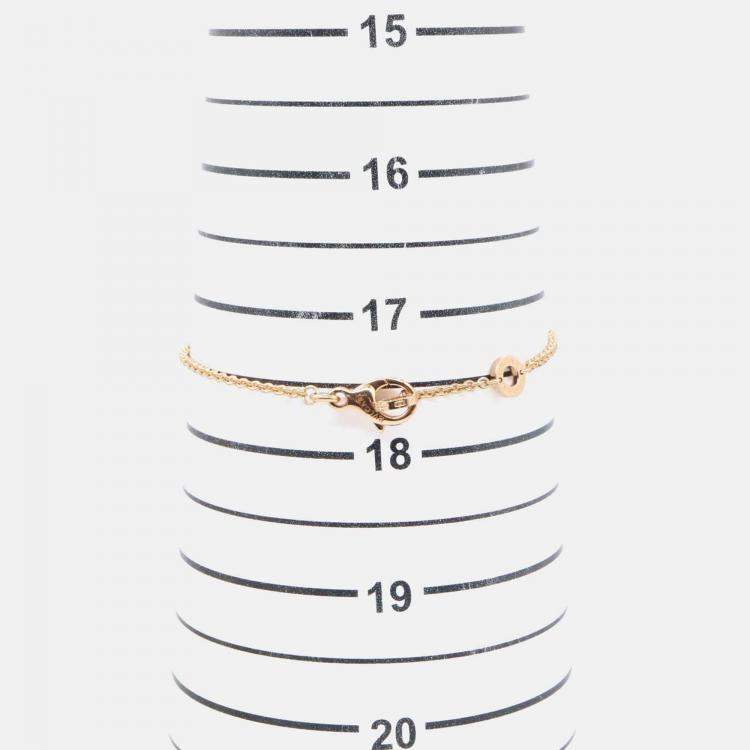 Pre Owned Bvlgari B.zero1 18K Rose Gold and Black Ceramic Bracelet