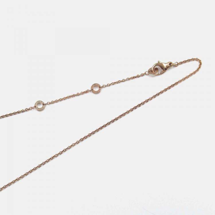 Pre Owned Bvlgari B.zero1 18K Rose and White Gold Necklace