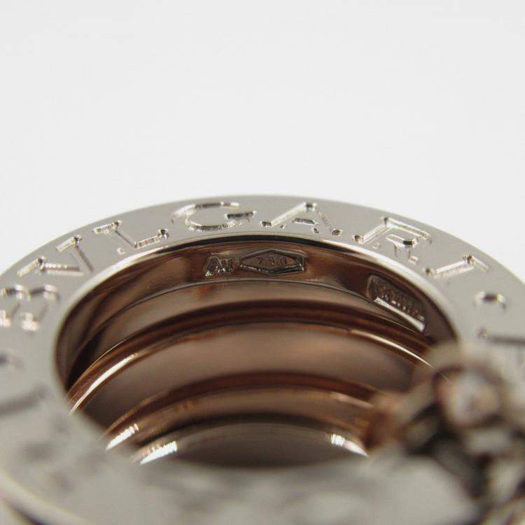 Pre Owned Bvlgari B.zero1 18K Rose and White Gold Necklace