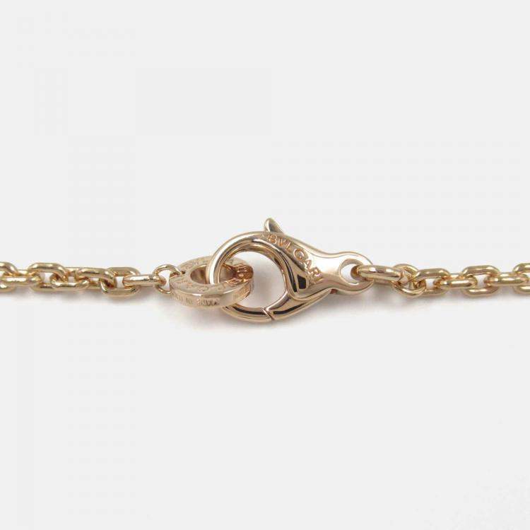 Pre Owned Bvlgari B.zero1 18K Rose Gold and Black Ceramic Pendant Necklace