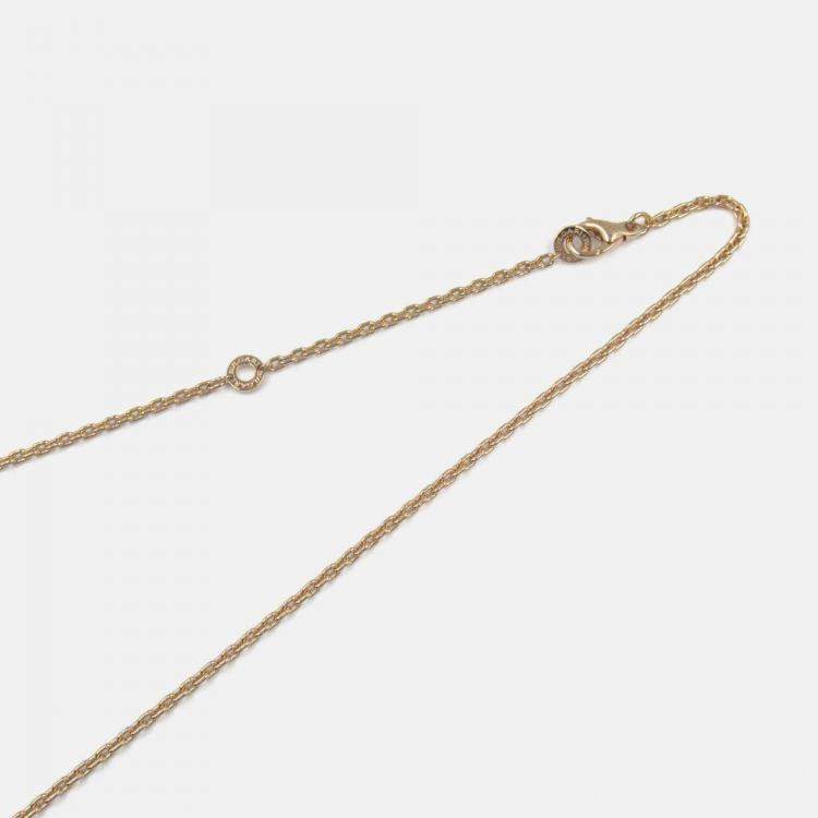 Pre Owned Bvlgari B.zero1 18K Rose Gold and Black Ceramic Pendant Necklace