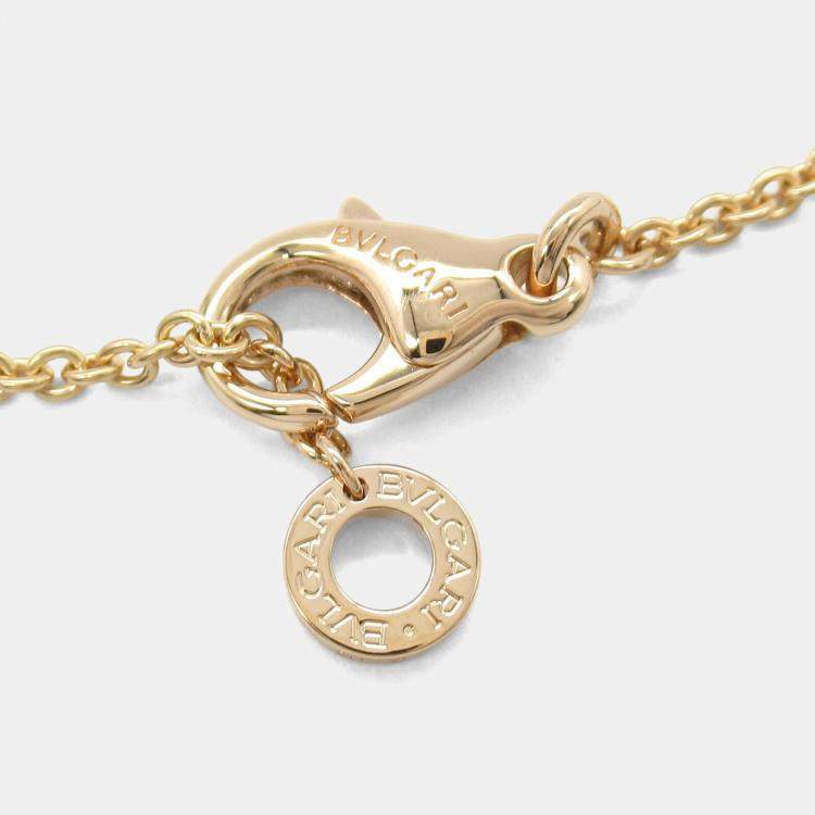 Pre Owned Bvlgari B.zero1 Legend 18K Rose Gold and White Ceramic Necklace