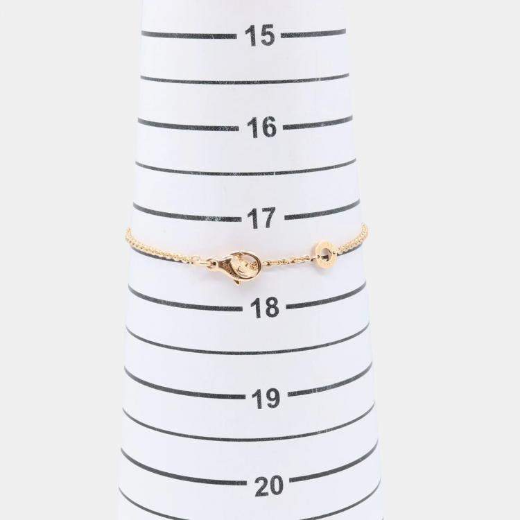 Pre Owned Bvlgari B.zero1 18K Rose Gold and Ceramic Chain Bracelet